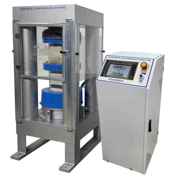 Beton Test Presi, 4 Kolonlu, Dokunmatik Ekran